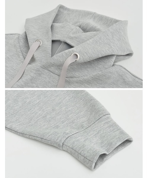 Re:EDIT（リエディ）の「[累計販売枚数2.2万枚][お気に入り数1.8万突破！][イージーケア]オーバーサイズダンボールパーカー（パーカー・レディース・カーキ/アイボリー/モカ/杢グレー/ブラック/ブラウン・MEDIUM/LARGE）」の8枚目の写真