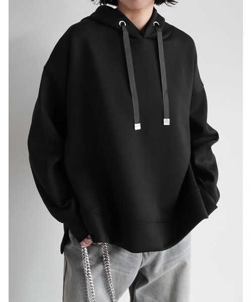 Re:EDIT（リエディ）の「[累計販売枚数2.2万枚][お気に入り数1.8万突破！][イージーケア]オーバーサイズダンボールパーカー（パーカー・レディース・カーキ/アイボリー/モカ/杢グレー/ブラック/ブラウン・MEDIUM/LARGE）」の22枚目の写真