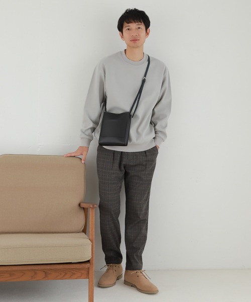 LAKOLE（ラコレ）の「フェイクレザータテ型ショルダーバッグ / LAKOLE（ショルダーバッグ・メンズ・ライトグレー/ブラック/その他9・FREE）」の22枚目の写真