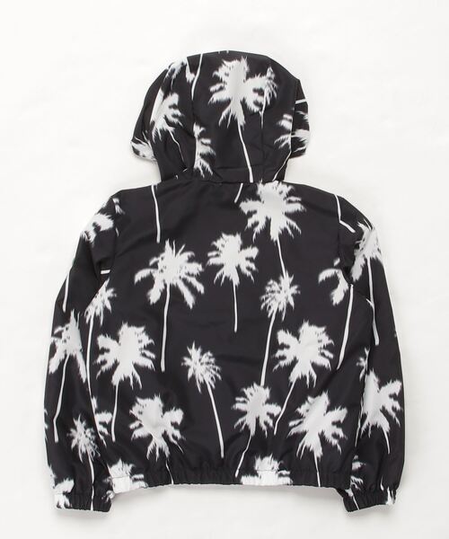 MSGM（エムエスジーエム）の「MSGM(エムエスジーエム)Kids & Junior ヤシの木柄ジップアップブルゾンパーカー（パーカー・キッズ・ブラック×ホワイト/ブラック×レッド・10Y/12Y/14Y/4Y/6Y/8Y）」の3枚目の写真