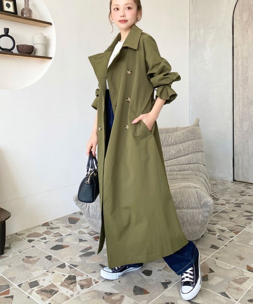 美品45R ✳︎オリーブグリーン トレンチコート　サイズ2 GRENFELL（グレンフェル） トレンチコート コート GRENFELL / 別注