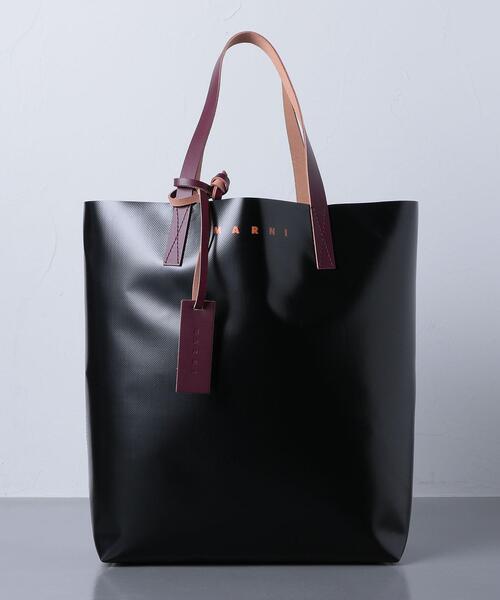 MARNI(マルニ)の「<MARNI(マルニ)> TRIBECATOTE NS1■■■(トートバッグ・メンズ・ナチュラル/ブラック/レッド/ダークブラウン・FREE)」の2枚目の写真