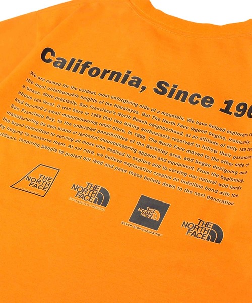 THE NORTH FACE（ザノースフェイス）の「THE NORTH FACE S/S HISTORICAL LOGO TEE / ザ・ノース・フェイス ショートスリーブ ヒストリカル ロゴ ティー（Tシャツ/カットソー・メンズ・オレンジ/オリーブ/ブラック/ホワイト・S/M/L/XL）」の13枚目の写真