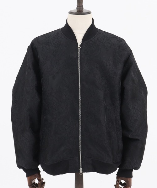 CAMBIO(カンビオ)の「mj7739-Gobelin Tapestry Monotone Rib Blouson ブルゾン(ブルゾン・メンズ・ブラック/ホワイト・S/M/L)」の18枚目の写真