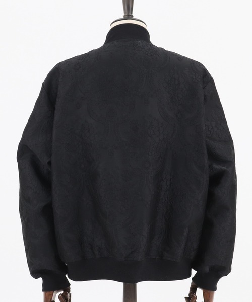 CAMBIO(カンビオ)の「mj7739-Gobelin Tapestry Monotone Rib Blouson ブルゾン(ブルゾン・メンズ・ブラック/ホワイト・S/M/L)」の19枚目の写真