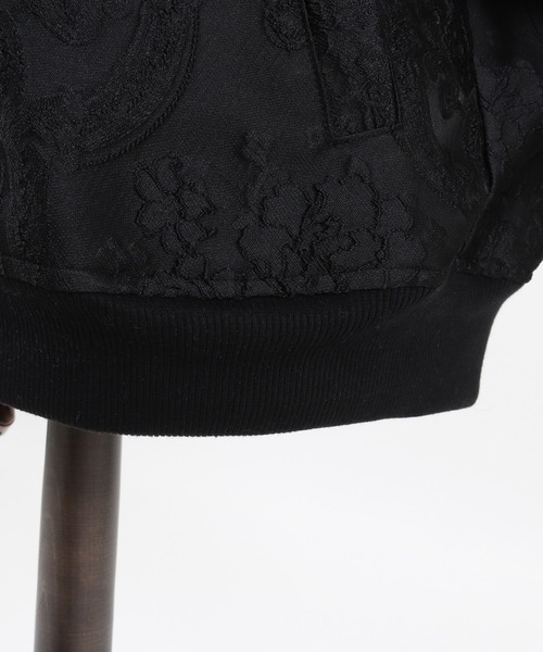 CAMBIO(カンビオ)の「mj7739-Gobelin Tapestry Monotone Rib Blouson ブルゾン(ブルゾン・メンズ・ブラック/ホワイト・S/M/L)」の22枚目の写真