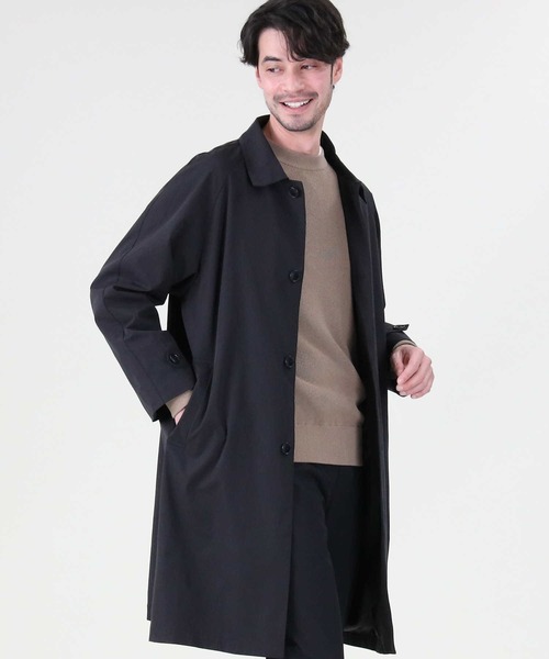 PLUS ONE（プラスワン）の「【PLUS ONE】ステンカラーコート（ステンカラーコート・メンズ・ブラック/ベージュ・M/L）」の10枚目の写真