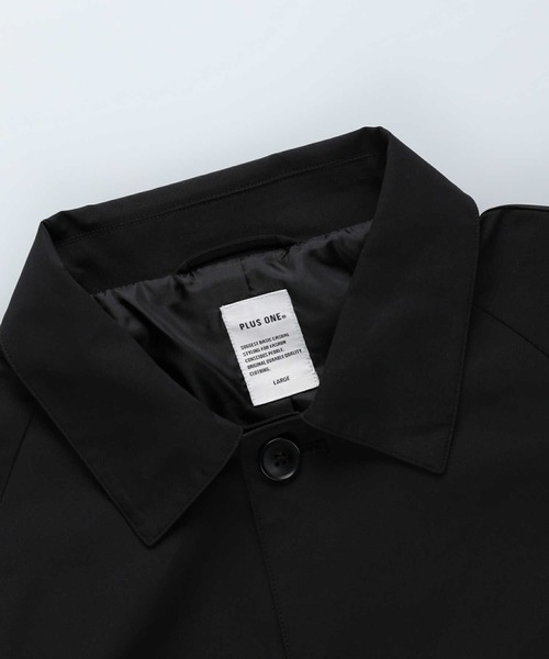 PLUS ONE（プラスワン）の「【PLUS ONE】ステンカラーコート（ステンカラーコート・メンズ・ブラック/ベージュ・M/L）」の21枚目の写真