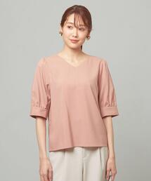 <closet story> ウェザークロス Vネック 5SL ブラウス