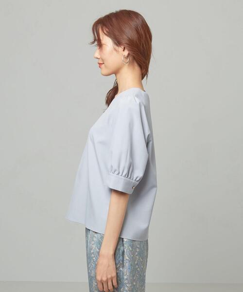 closet story(クローゼットストーリー)の「<closet story> ウェザークロス Vネック 5SL ブラウス(シャツ/ブラウス・レディース・ライトブルー/ライトピンク/ナチュラル・FREE)」の7枚目の写真