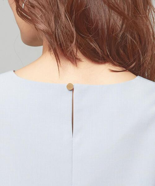 closet story(クローゼットストーリー)の「<closet story> ウェザークロス Vネック 5SL ブラウス(シャツ/ブラウス・レディース・ライトブルー/ライトピンク/ナチュラル・FREE)」の17枚目の写真