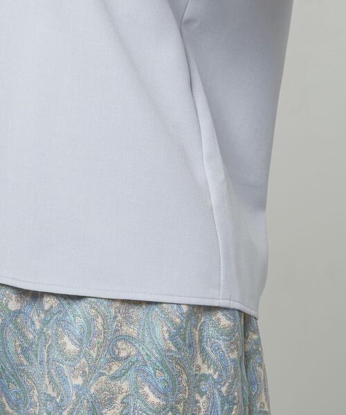 closet story(クローゼットストーリー)の「<closet story> ウェザークロス Vネック 5SL ブラウス(シャツ/ブラウス・レディース・ライトブルー/ライトピンク/ナチュラル・FREE)」の11枚目の写真