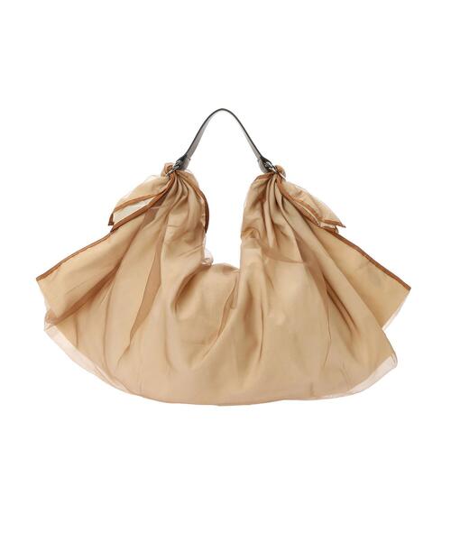 AMERICAN HOLIC（アメリカンホリック）の「チュールトートバッグ（トートバッグ・レディース・ダークブラウン/キャメル/ミント・FREE）」の7枚目の写真