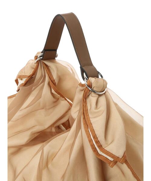 AMERICAN HOLIC（アメリカンホリック）の「チュールトートバッグ（トートバッグ・レディース・ダークブラウン/キャメル/ミント・FREE）」の12枚目の写真