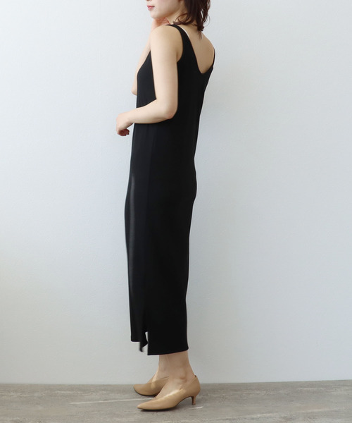 Three Four Time（ｽﾘｰﾌｫｰﾀｲﾑ）の「前後着用2WAYノースリーブワンピース（ワンピース・レディース・ベージュ/グリーン/ブラック・FREE）」の9枚目の写真