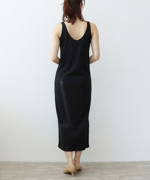 Three Four Time（ｽﾘｰﾌｫｰﾀｲﾑ）の「前後着用2WAYノースリーブワンピース（ワンピース・レディース・ベージュ/グリーン/ブラック・FREE）」の10枚目の写真