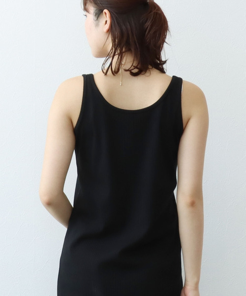 Three Four Time（ｽﾘｰﾌｫｰﾀｲﾑ）の「前後着用2WAYノースリーブワンピース（ワンピース・レディース・ベージュ/グリーン/ブラック・FREE）」の12枚目の写真