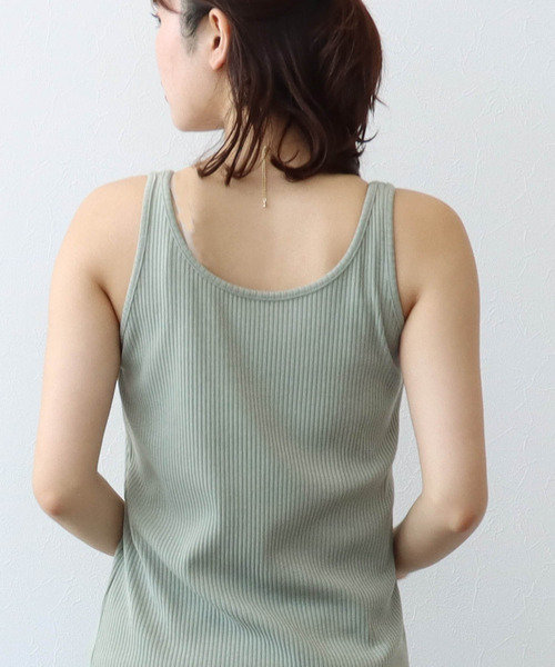 Three Four Time（ｽﾘｰﾌｫｰﾀｲﾑ）の「前後着用2WAYノースリーブワンピース（ワンピース・レディース・ベージュ/グリーン/ブラック・FREE）」の19枚目の写真