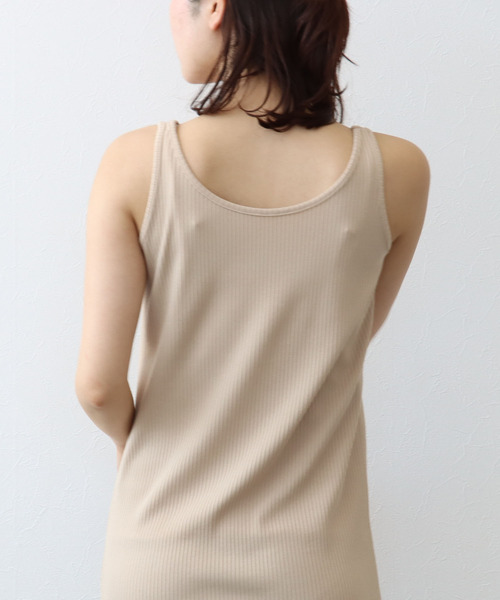 Three Four Time（ｽﾘｰﾌｫｰﾀｲﾑ）の「前後着用2WAYノースリーブワンピース（ワンピース・レディース・ベージュ/グリーン/ブラック・FREE）」の15枚目の写真