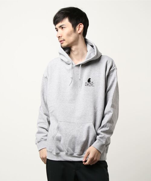 THE MORNING AFTER（ザ モーニング アフター）の「BEAR 刺繍 プルパーカー（パーカー・メンズ・カーキ/ネイビー/ブラック/グレー/ホワイト・LARGE/XX-LARGE/X-LARGE/MEDIUM）」の3枚目の写真