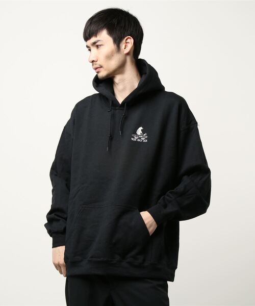 THE MORNING AFTER（ザ モーニング アフター）の「BEAR 刺繍 プルパーカー（パーカー・メンズ・カーキ/ネイビー/ブラック/グレー/ホワイト・LARGE/XX-LARGE/X-LARGE/MEDIUM）」の2枚目の写真