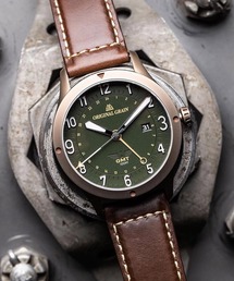 FUZZBOXX Select（ファズボックスセレクト）の「The Pilot-Zulu 43mm - Walnut Khaki【Original Grain / オリジナルグレイン】（アナログ腕時計・メンズ）」