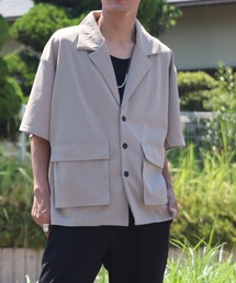 Bling Leads（ブリングリーズ）の「【Bling Leads】薄手　梨地シングルポケットジャケット（テーラードジャケット）」