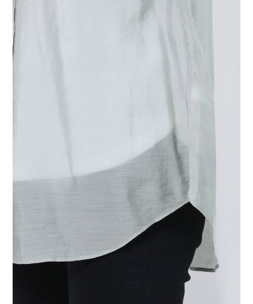 LAGUNAMOON（ラグナムーン）の「オーバーシアーシャツ（シャツ/ブラウス・レディース・ミント/キャメル/ライトグレー・FREE）」の10枚目の写真