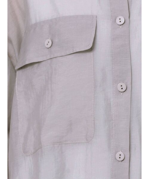 LAGUNAMOON（ラグナムーン）の「オーバーシアーシャツ（シャツ/ブラウス・レディース・ミント/キャメル/ライトグレー・FREE）」の11枚目の写真