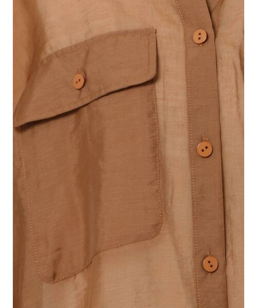 LAGUNAMOON（ラグナムーン）の「オーバーシアーシャツ（シャツ/ブラウス・レディース・ミント/キャメル/ライトグレー・FREE）」の12枚目の写真