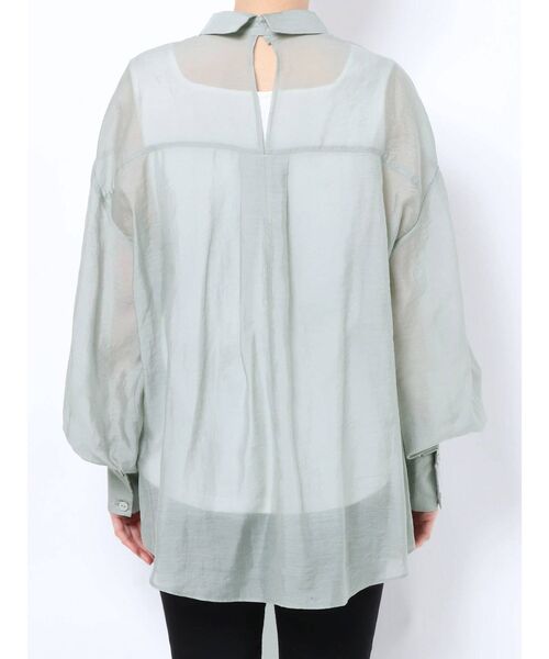 LAGUNAMOON（ラグナムーン）の「オーバーシアーシャツ（シャツ/ブラウス・レディース・ミント/キャメル/ライトグレー・FREE）」の20枚目の写真