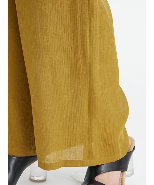 FRAY I.D（フレイアイディー）の「シアージャカードパンツ（その他パンツ・レディース・ブルー/グレー/イエロー・0/1）」の6枚目の写真