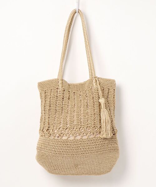 y/m by misato（イムバイミサト）の「コード編みBAG（かごバッグ・レディース・ベージュ/ブラウン・FREE）」の11枚目の写真