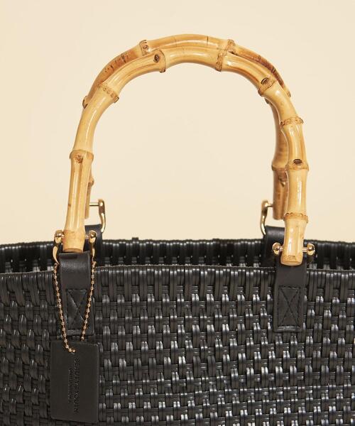 BEAUTY&YOUTH UNITED ARROWS（ビューティーアンドユースユナイテッドアローズ）の「BY∴ バンブーハンドル メルカドバッグ/カゴバッグ（かごバッグ・レディース・オフホワイト/ブラック/ベージュ・FREE）」の10枚目の写真