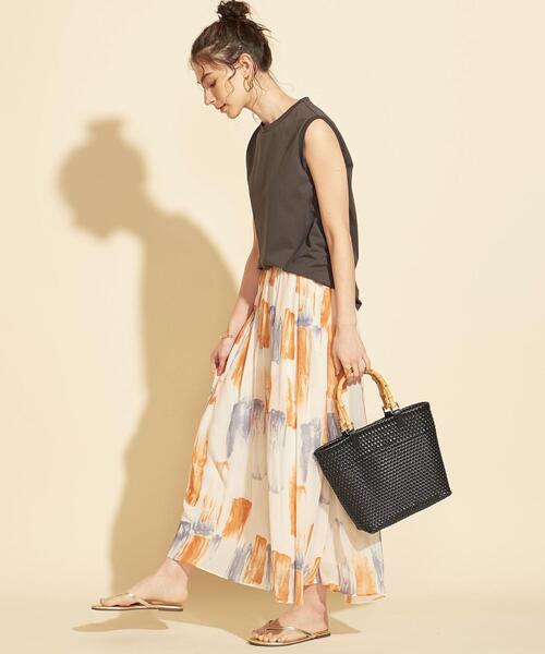 BEAUTY&YOUTH UNITED ARROWS（ビューティーアンドユースユナイテッドアローズ）の「BY∴ バンブーハンドル メルカドバッグ/カゴバッグ（かごバッグ・レディース・ブラック/ベージュ/オフホワイト・FREE）」の21枚目の写真