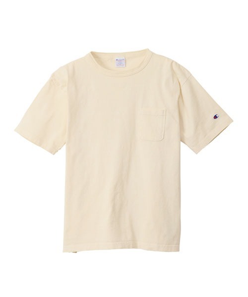 Champion(チャンピオン)の「【Champion/チャンピオン】メンズ MADE IN USA T1011(ティーテンイレブン) ショートスリーブポケットTシャツ(Tシャツ/カットソー・メンズ・ライトグリーン/レッド系その他6/カーキ/ナチュラル/サックスブルー/モカ・SMALL/X-LARGE/MEDIUM)」の3枚目の写真