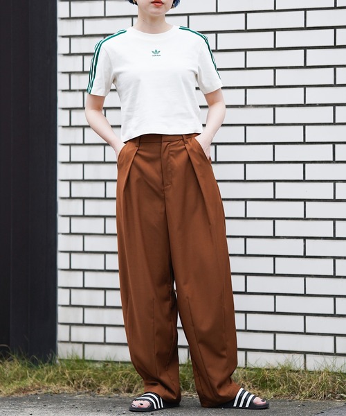 nimiru(ニミル)の「きれいめワイドパンツ(その他パンツ・レディース・ブラック/ブラウン/グレー・M/L)」の9枚目の写真