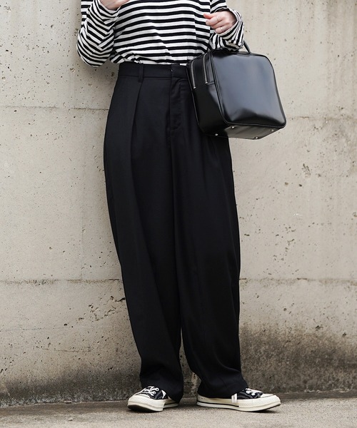 nimiru(ニミル)の「きれいめワイドパンツ(その他パンツ・レディース・ブラック/ブラウン/グレー・M/L)」の11枚目の写真