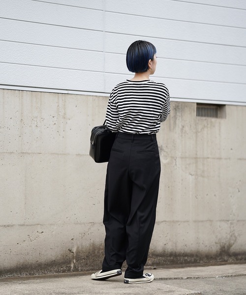 nimiru(ニミル)の「きれいめワイドパンツ(その他パンツ・レディース・ブラック/ブラウン/グレー・M/L)」の5枚目の写真