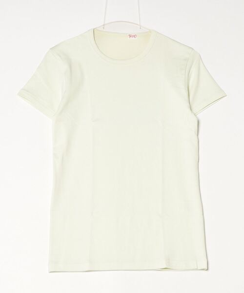 YOUNG&OLSEN The DRYGOODS STORE(ヤングアンドオルセン)の「【YOUNG & OLSEN The DRYGOODS STORE】/SUVIN FRENCH RIB SS TEE(Tシャツ/カットソー・レディース・ホワイト/ブルー/グリーン/ピンク系その他・1/2)」の1枚目の写真