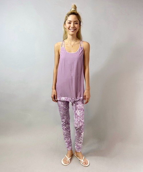 ROXY（ロキシー）の「ROXY/ロキシー  水陸両用カップ付きフィットネスタンクトップ   RSW212625T（タンクトップ・レディース・カーキ/ネイビー/パープル・L/M）」の15枚目の写真