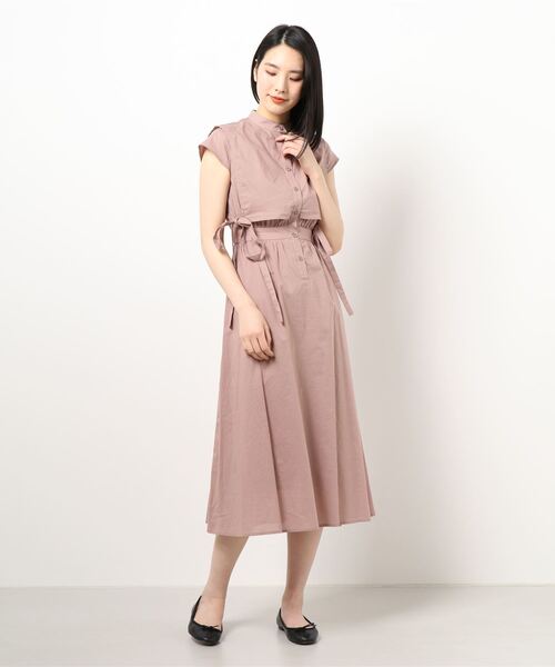 N.(N. Natural Beauty Basic)(エヌエヌナチュラルビューティーベーシック)の「【S Size Line】◆コットンローン前掛け風ワンピース(ワンピース・レディース・ピンク/ベージュ/パープル・MEDIUM/SMALL)」の17枚目の写真