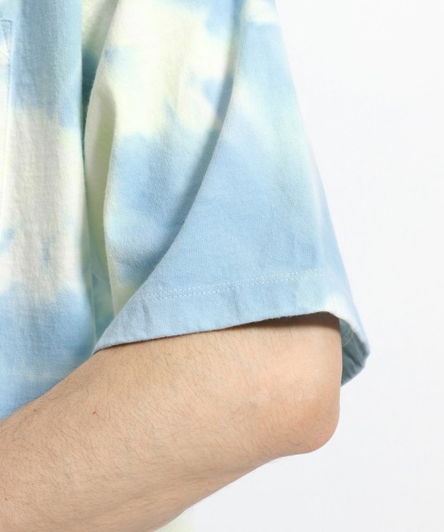 niko and...（ニコアンド）の「【ELEPHANT BRAND(エレファント ブランド)】別注タイダイバックバンダナポケットＴシャツ（Tシャツ/カットソー・メンズ・オレンジ/ライトグリーン・MEDIUM/LARGE）」の12枚目の写真