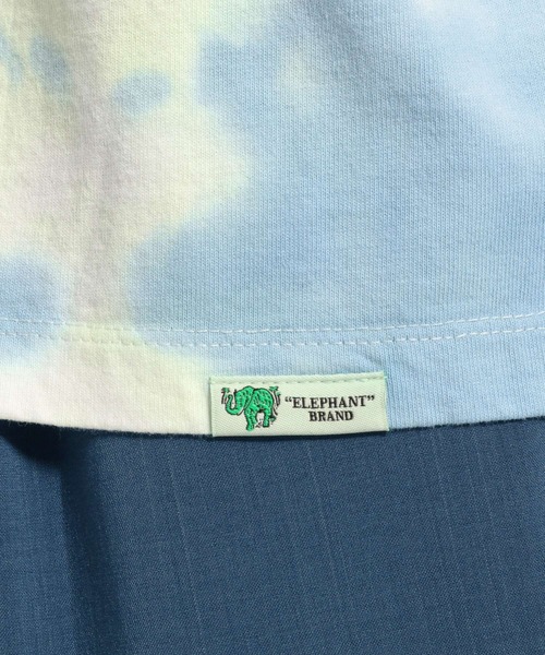 niko and...（ニコアンド）の「【ELEPHANT BRAND(エレファント ブランド)】別注タイダイバックバンダナポケットＴシャツ（Tシャツ/カットソー・メンズ・オレンジ/ライトグリーン・MEDIUM/LARGE）」の14枚目の写真