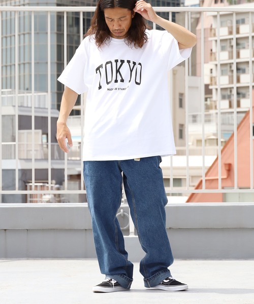made in standard （メイドインスタンダード）の「MADE IN STANDARD/メイドインスタンダード TOKYO カレッジロゴTシャツ（Tシャツ/カットソー・メンズ・ベージュ/ブラック/グレー/ホワイト・M/L/XL）」の16枚目の写真