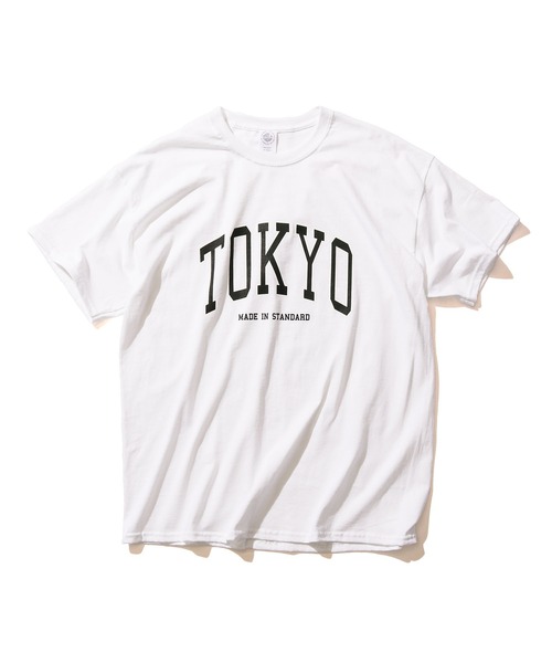 made in standard （メイドインスタンダード）の「MADE IN STANDARD/メイドインスタンダード TOKYO カレッジロゴTシャツ（Tシャツ/カットソー・メンズ・ベージュ/ブラック/グレー/ホワイト・M/L/XL）」の12枚目の写真
