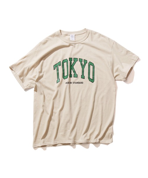 made in standard （メイドインスタンダード）の「MADE IN STANDARD/メイドインスタンダード TOKYO カレッジロゴTシャツ（Tシャツ/カットソー・メンズ・ベージュ/ブラック/グレー/ホワイト・M/L/XL）」の15枚目の写真