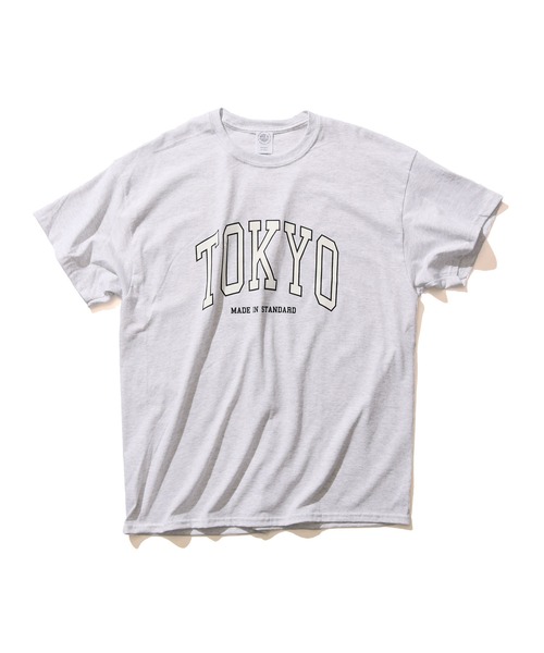 made in standard （メイドインスタンダード）の「MADE IN STANDARD/メイドインスタンダード TOKYO カレッジロゴTシャツ（Tシャツ/カットソー・メンズ・ベージュ/ブラック/グレー/ホワイト・M/L/XL）」の14枚目の写真