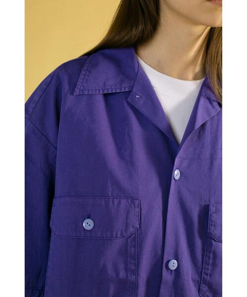 Dickies（ディッキーズ）の「＜Dickies × monkey time＞ SLF/DY WORK SHIRT/ワークシャツ（シャツ/ブラウス・メンズ・ブラック/パープル/ターコイズブルー・SMALL/MEDIUM/LARGE）」の12枚目の写真