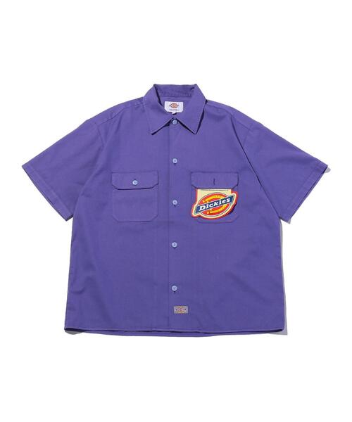 Dickies（ディッキーズ）の「＜Dickies × monkey time＞ SLF/DY WORK SHIRT/ワークシャツ（シャツ/ブラウス・メンズ・ブラック/パープル/ターコイズブルー・SMALL/MEDIUM/LARGE）」の15枚目の写真
